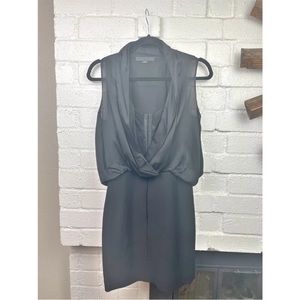 Silk cowl neck drape corset Alexander wang dress size 6 medium sexy